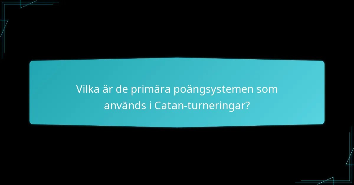 Vilka faktorer påverkar poängstrategier i Catan-turneringar?